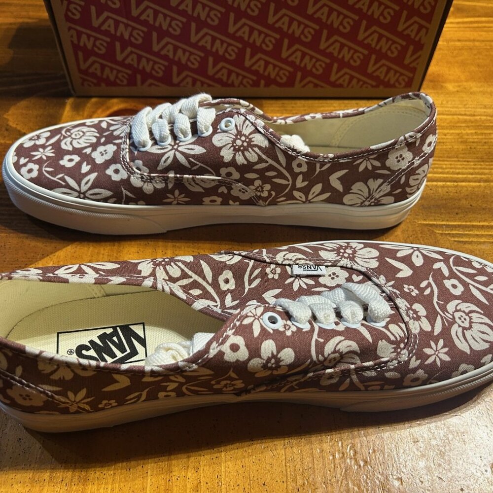 Vans Authentic Wood Block Brown Shoes VN000CRTDFN Mens 12 New